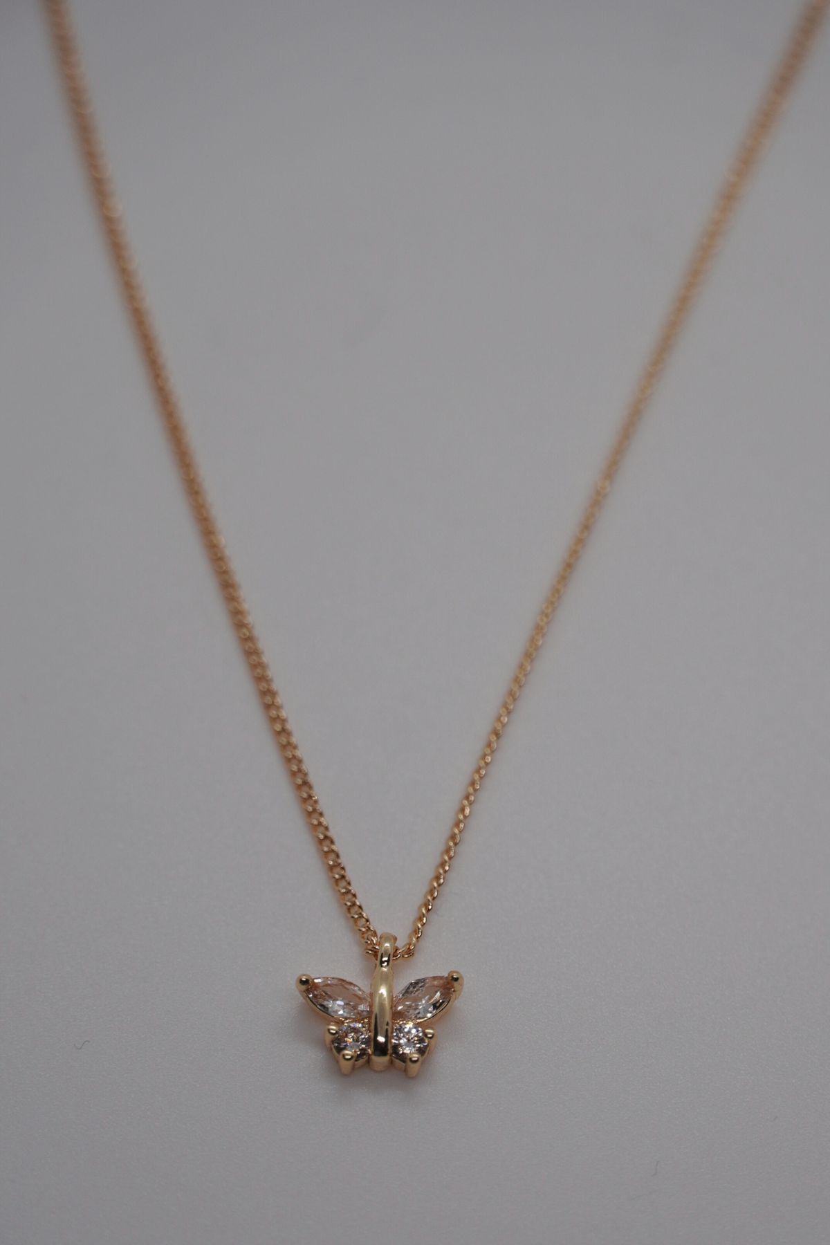 Golden Butterfly Halskette aus Messing von arya store