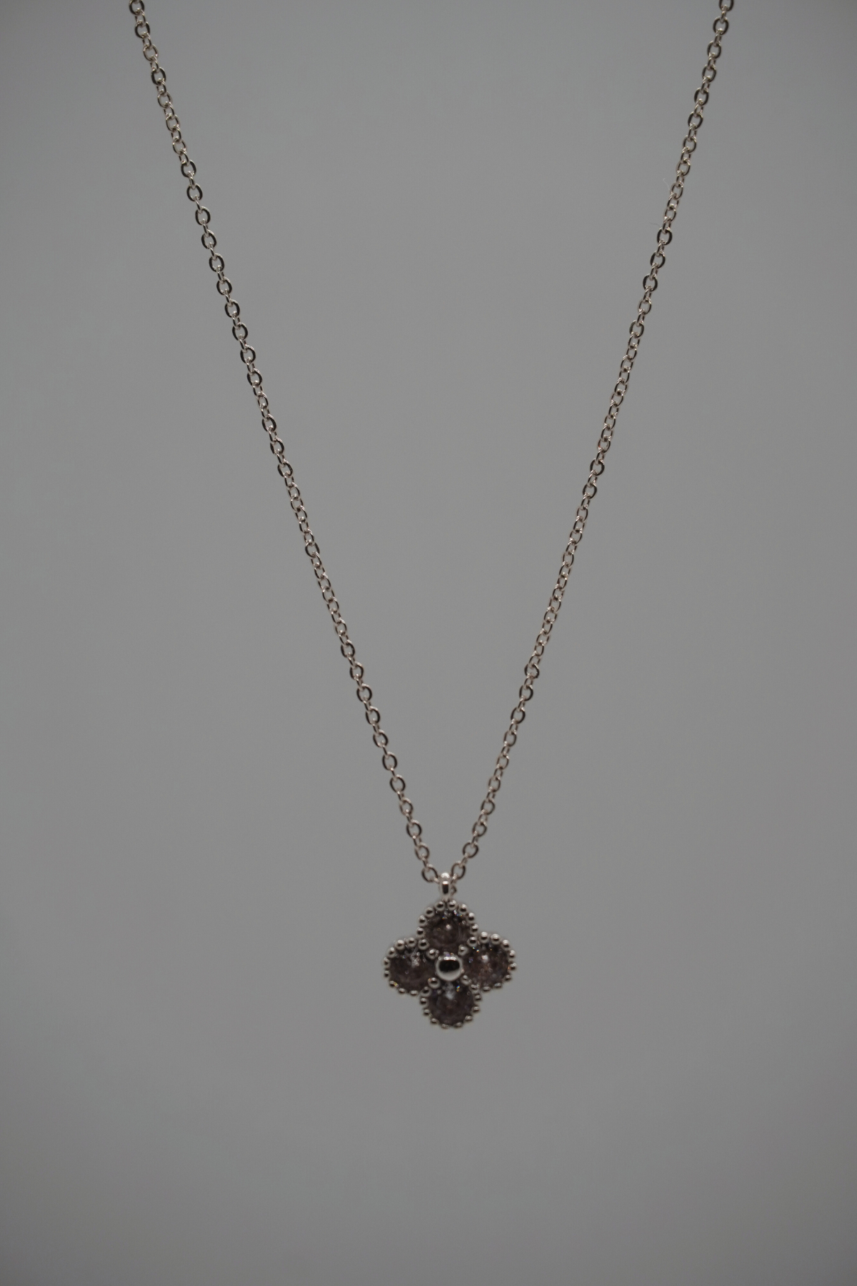 Silver Shamrock Halskette mit Shamrock-Design
