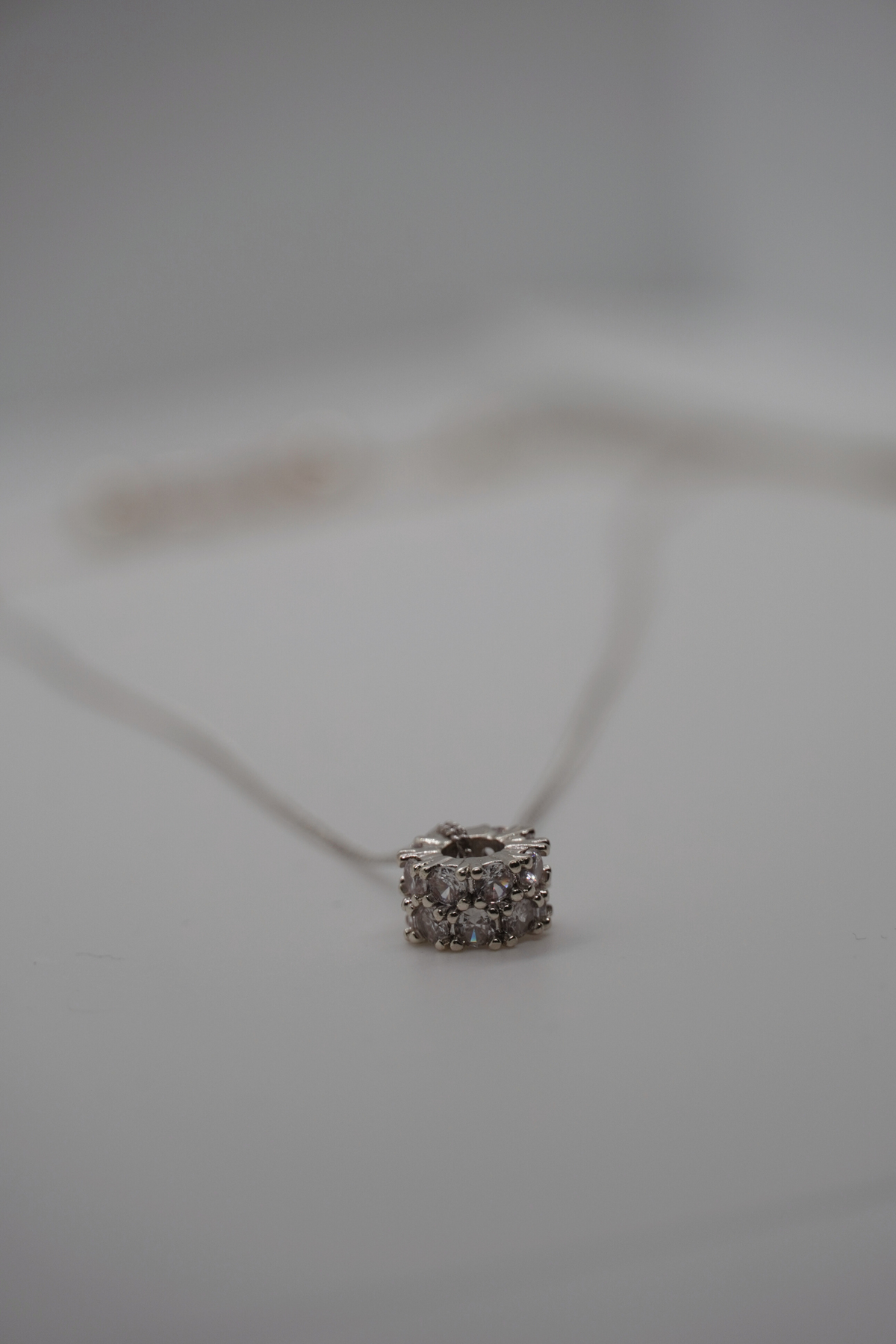 Circle Halskette in Silber aus Messing von arya store